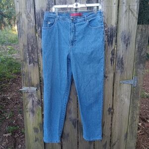 GLORIA VANDERBILT JEANS Vintage 80's Red Label Classic High Rise Blue Jeans 16